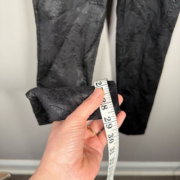 Hugo Boss Tanitea Floral Brocade Slim Pants black size 0 - Picture 5 of 10